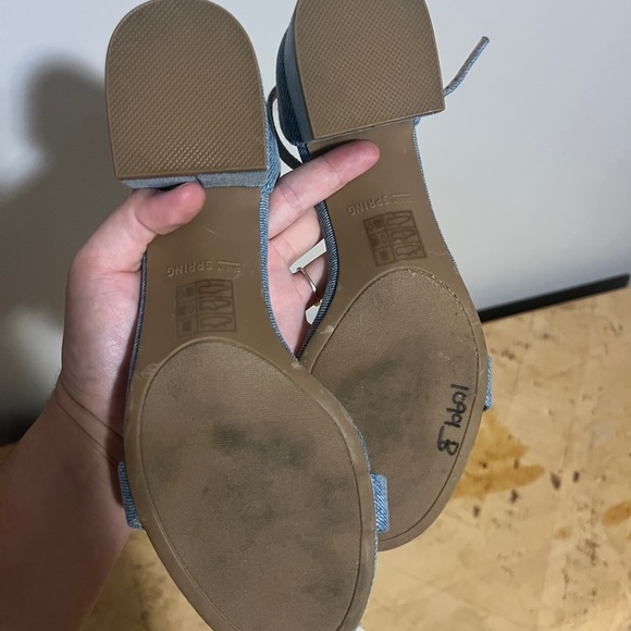 Call It Spring Light Blue Denim Heels size 8.5 - Picture 5 of 7